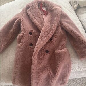 Cozy Pink Woman Teddy Jacket